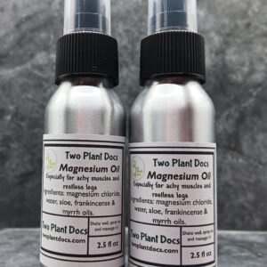 Two aluminum spray bottles