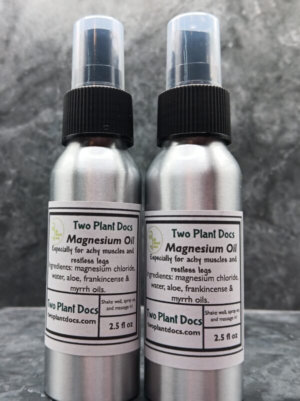 Two aluminum spray bottles