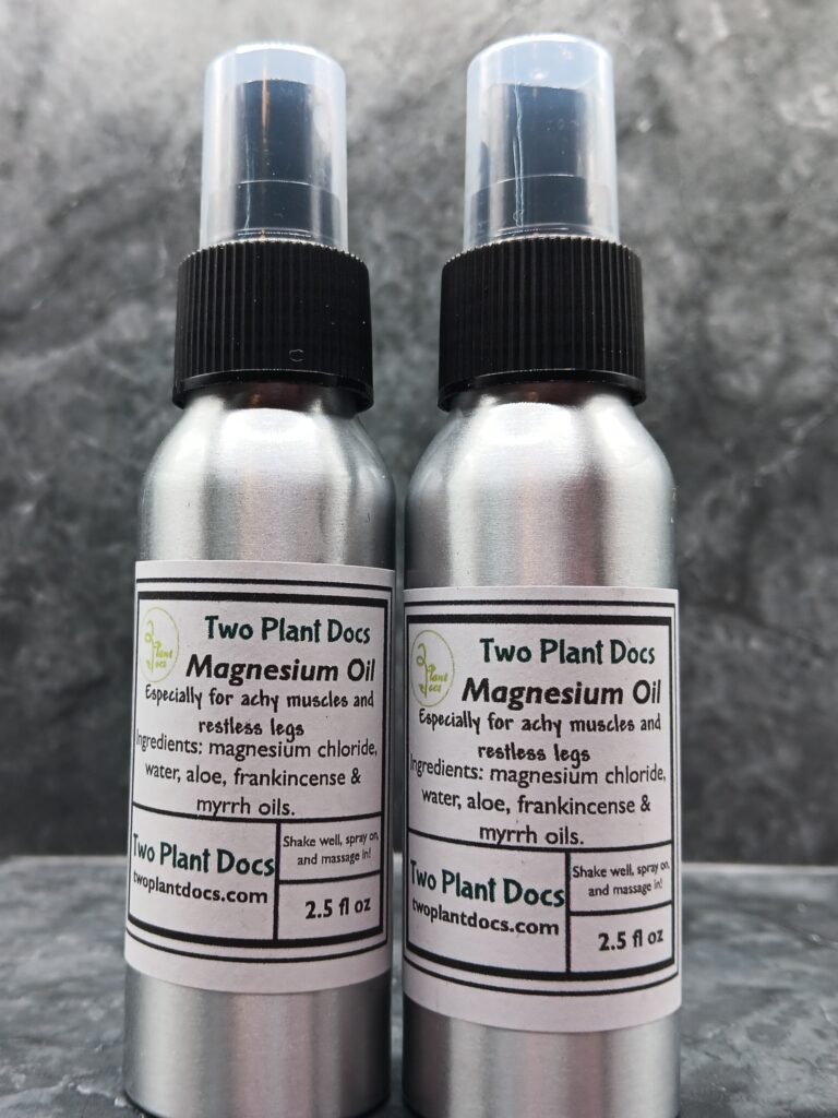 Two aluminum spray bottles