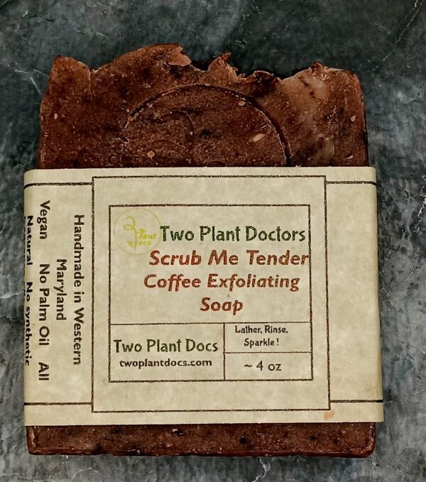 Rectangular brown soap with wrapper