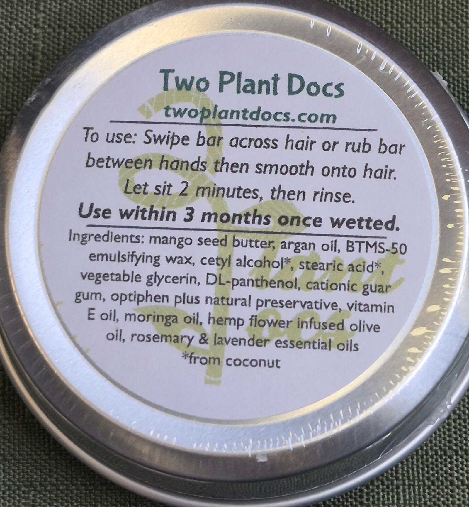 bottom of round tin